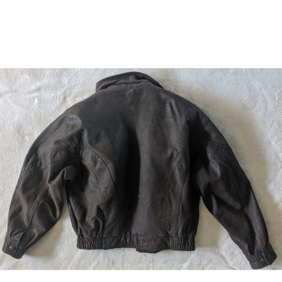 Wilsons Adventure Bound Leather-Pilot Bomber Jacket Mens Large Brown Thinsulate. - Picture 9 of 12